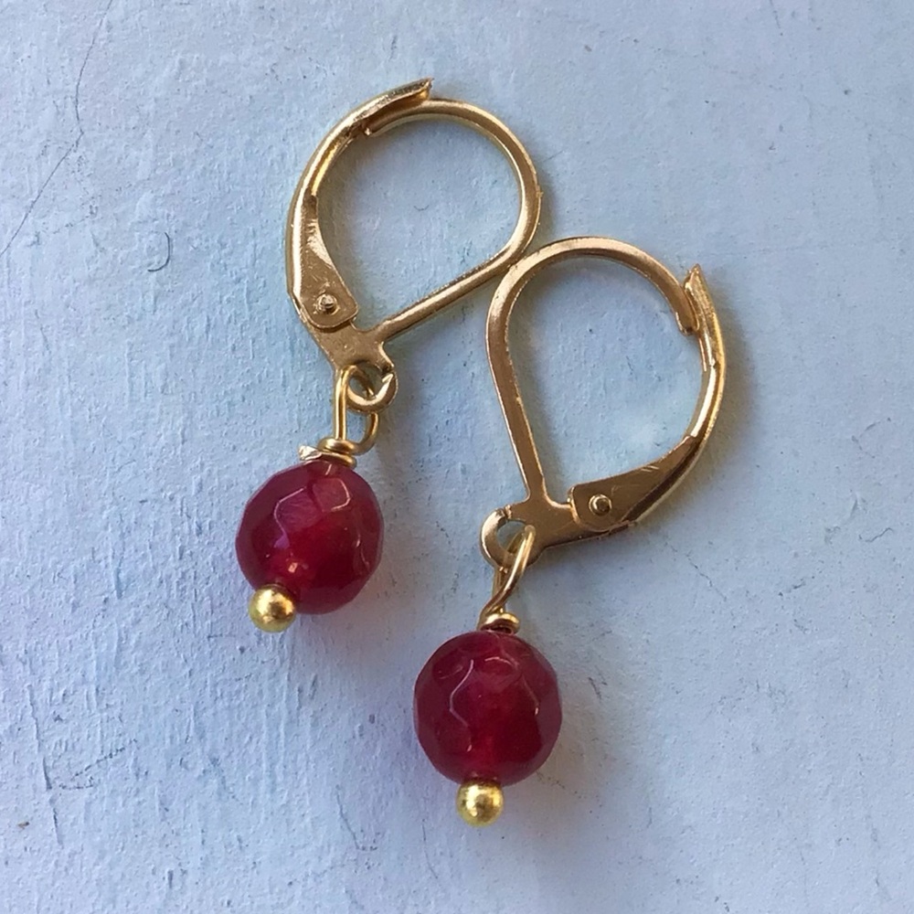 New Ruby Sundance Charm Earrings - Picture 7 of 11